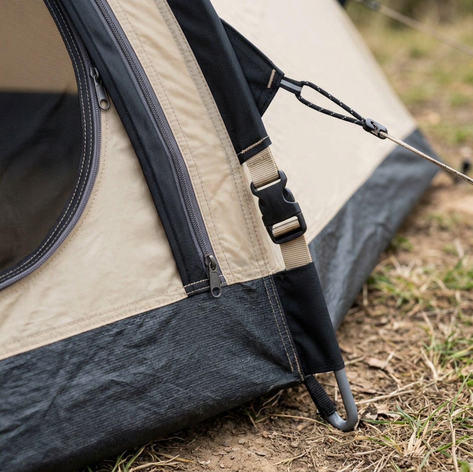 Dlynd Sandmere Tunnel Tent 4 Person Sand Beige