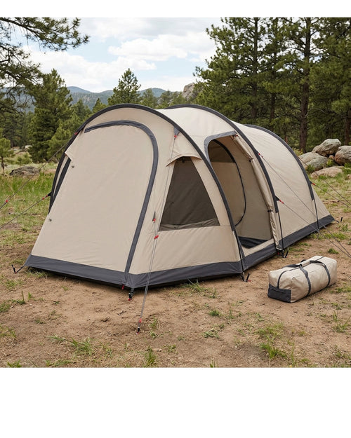 Dlynd Sandmere Tunnel Tent 4 Person Sand Beige