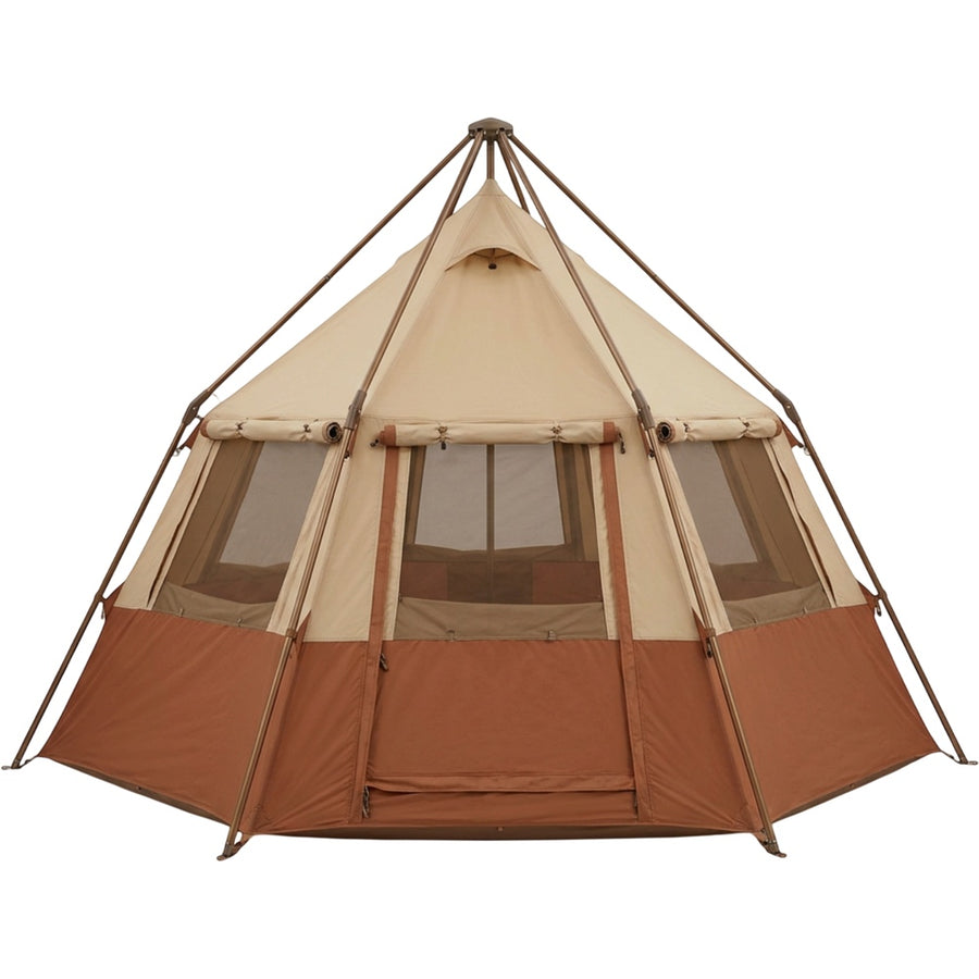 Dlynd Three Person Tripod Bell Tent Sand Rust