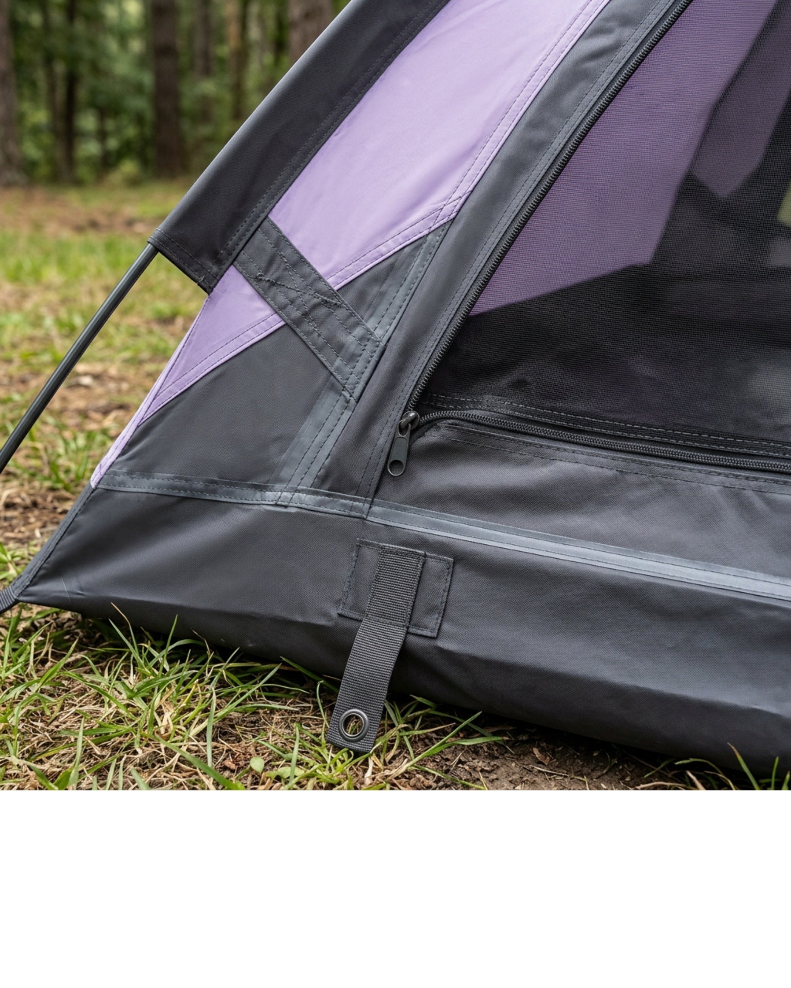 Dlynd Two Person Oval Instant Pop-Up Tent Lavender Charcoal - Detail view